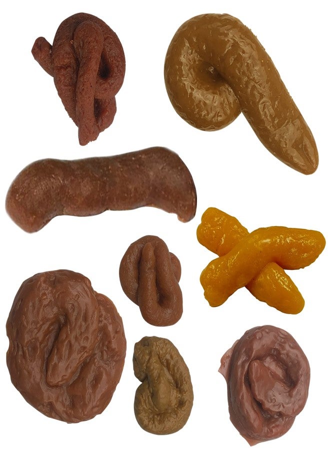 PPXMEEUDC Different Shapes Fake Poo Fake Dog Poo Funny Joke Tricky Toys Prank Props for Halloween April Fools' Day Prank Party - Image 1